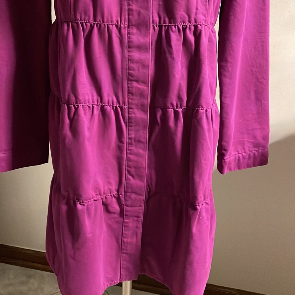 Xhilaration Women’s Cotton Fashion Coat statement collar size XL magenta color - Picture 5 of 13